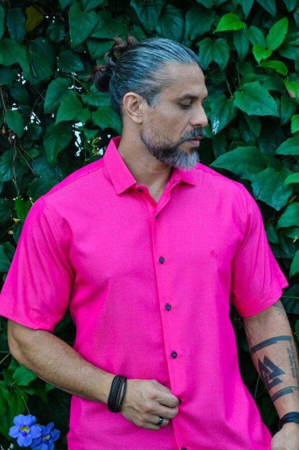 Camisa Manga Curta Tencel - Image 2