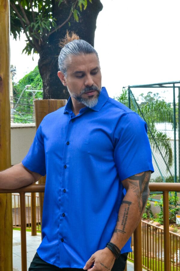 Camisa Manga Curta Tencel - Image 3