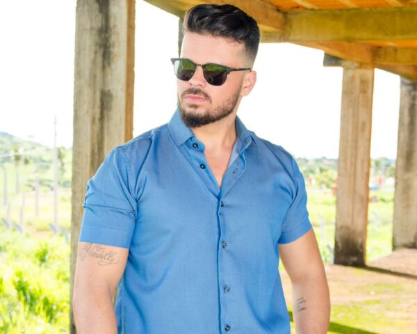 Camisa Manga Curta Tencel - Image 8