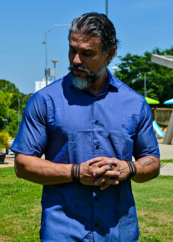 Camisa Manga Curta Tencel - Image 12