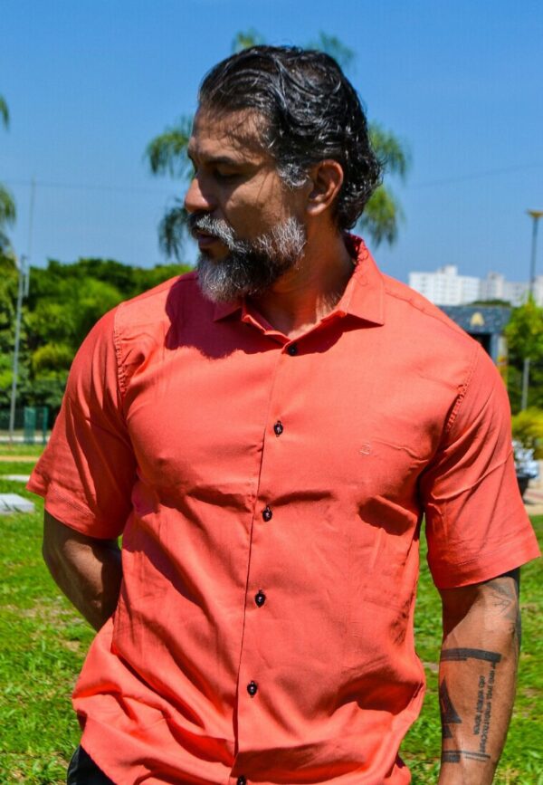 Camisa Manga Curta Tencel - Image 13