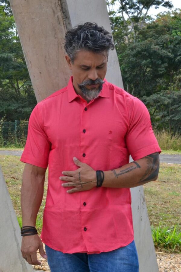 Camisa Manga Curta Tencel - Image 15