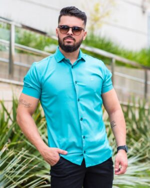Camisa Manga Curta Tencel