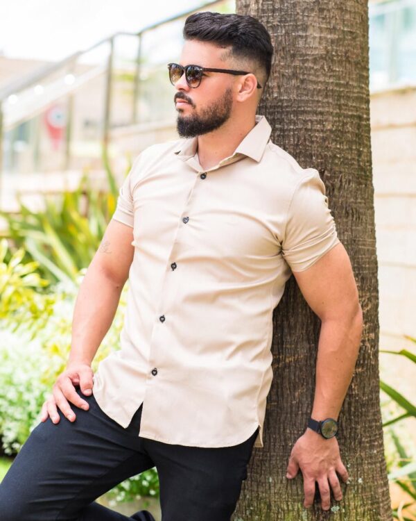 Camisa Manga Curta Tencel - Image 22