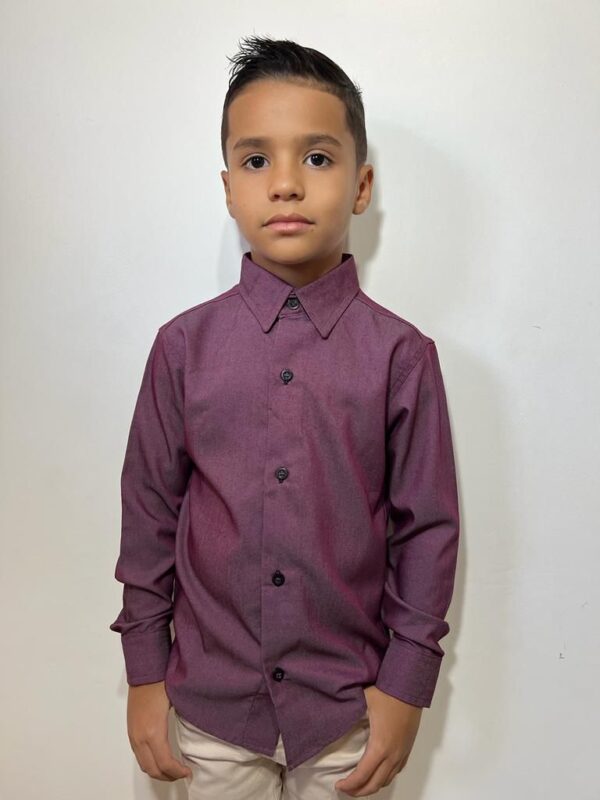Camisa Infantil Manga Longa Tencel - Image 9