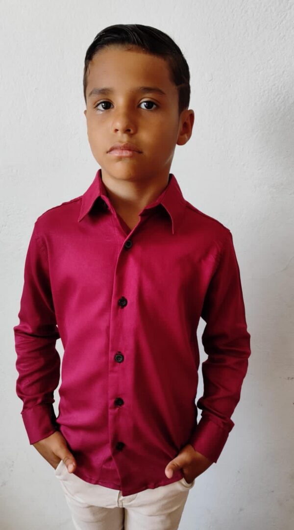 Camisa Infantil Manga Longa Tencel - Image 10