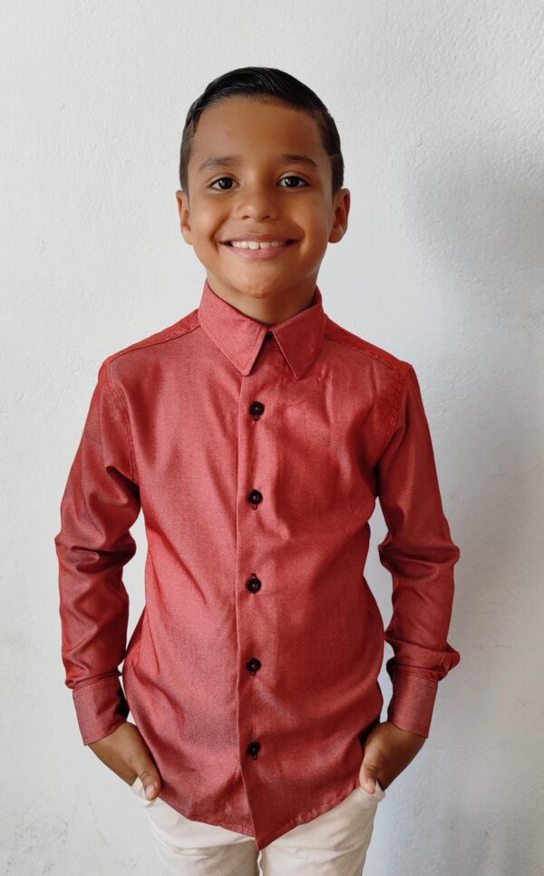 Camisa Infantil Manga Longa Tencel - Image 14