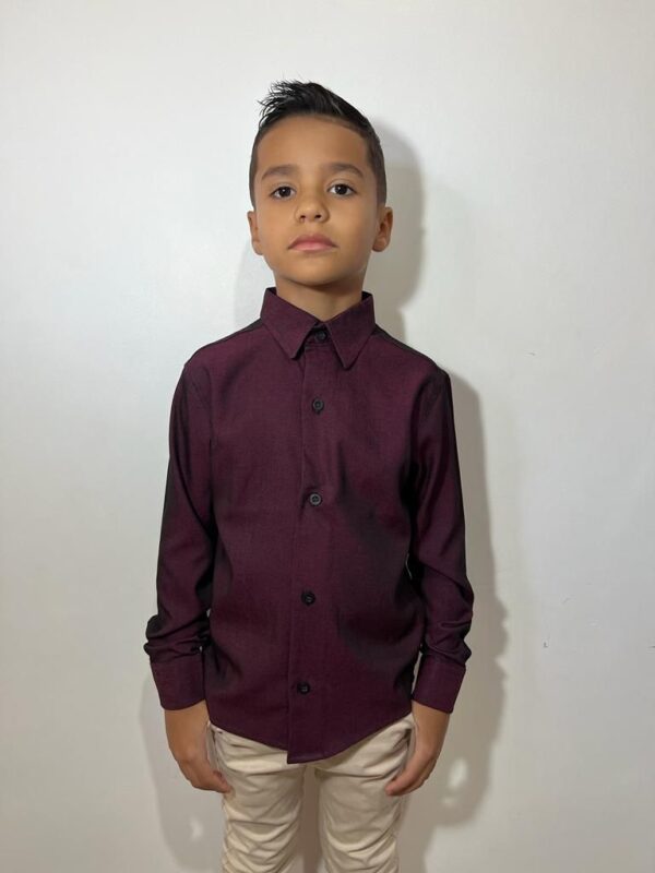Camisa Infantil Manga Longa Tencel - Image 15
