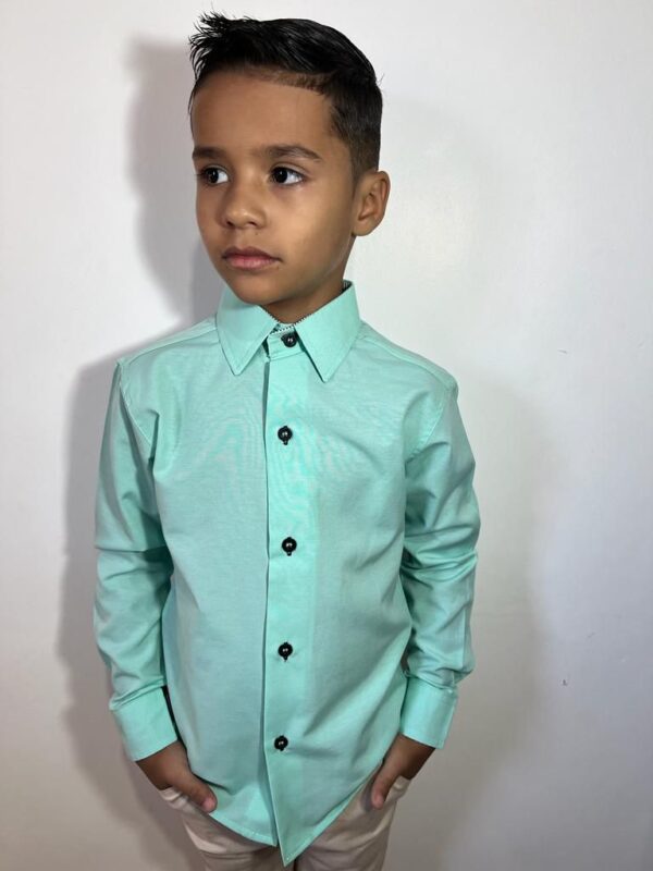 Camisa Infantil Manga Longa Tencel - Image 22