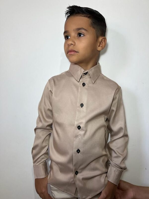 Camisa Infantil Manga Longa Tencel - Image 23