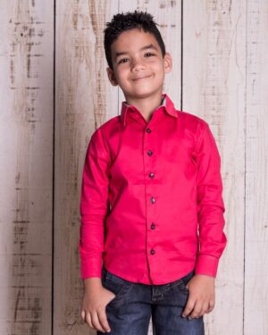 Camisa Infantil Manga Longa Tencel